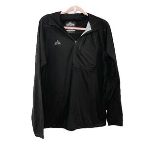 Strafe Polartec Black Midweight Base Layer Sweat Shirt 1/4 Zip Men's Size M
